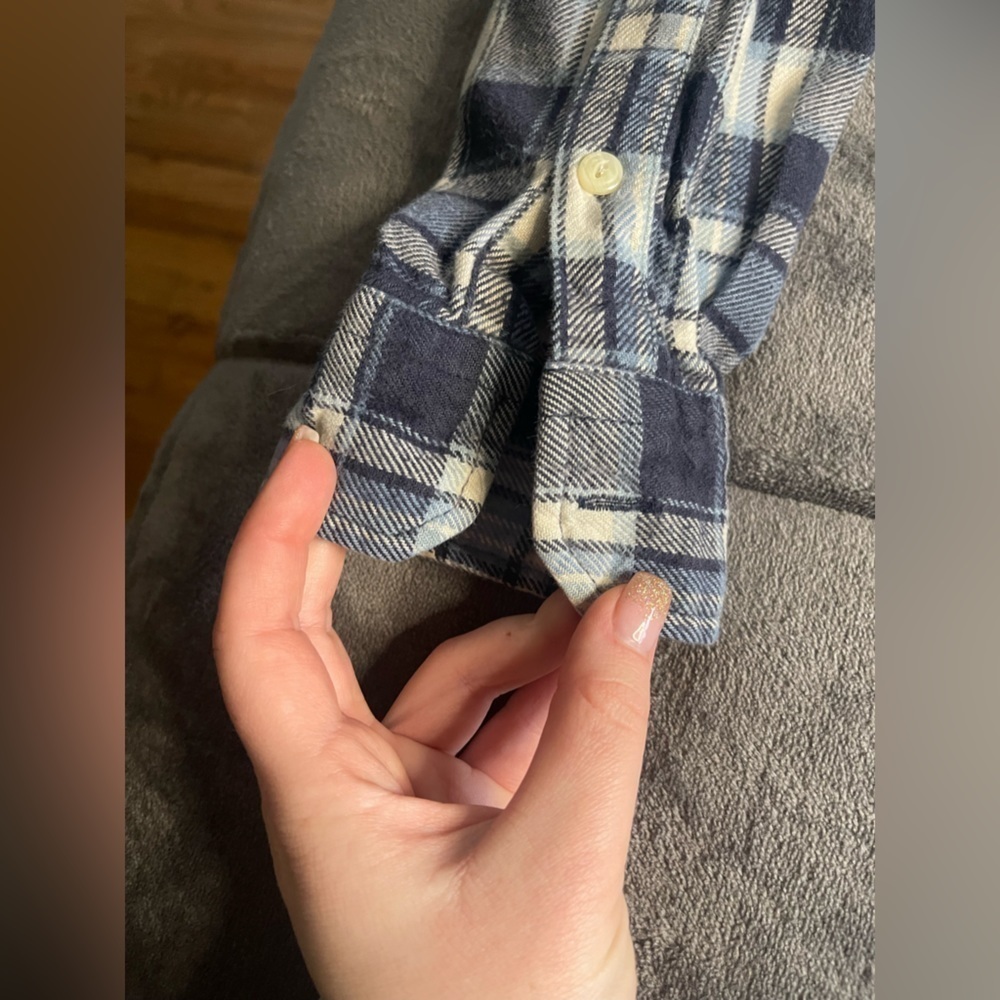 Men’s American Eagle Flannel Button-Down - Size L - Picture 3 of 9
